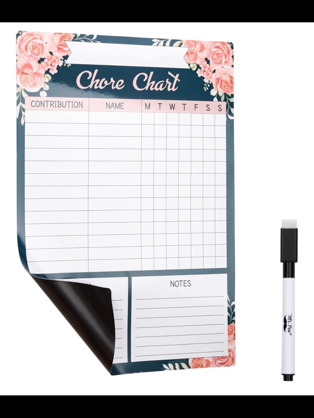 Chore Chart Magnetic Dry Erase Wall Planner